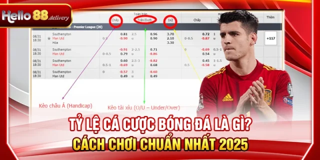 Tỷ Lệ Cá Cược Bóng Đá Là Gì? Cách Chơi Chuẩn Nhất HELLO88