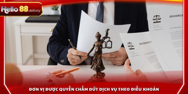 Đơn vị được quyền chấm dứt dịch vụ theo điều khoản dịch vụ