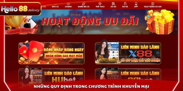 Những quy định trong chương trình khuyến mại