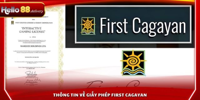 Thông tin về giấy phép First Cagayan