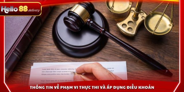 Thông tin về phạm vi thực thi và áp dụng điều khoản