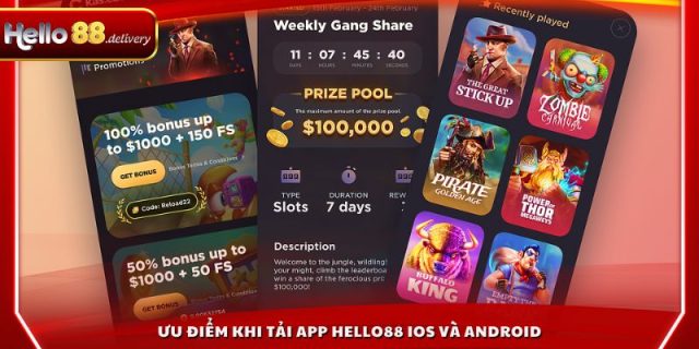 Ưu điểm khi tải app HELLO88 iOS và Android