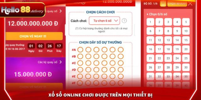 Xổ số online chơi được trên mọi thiết bị